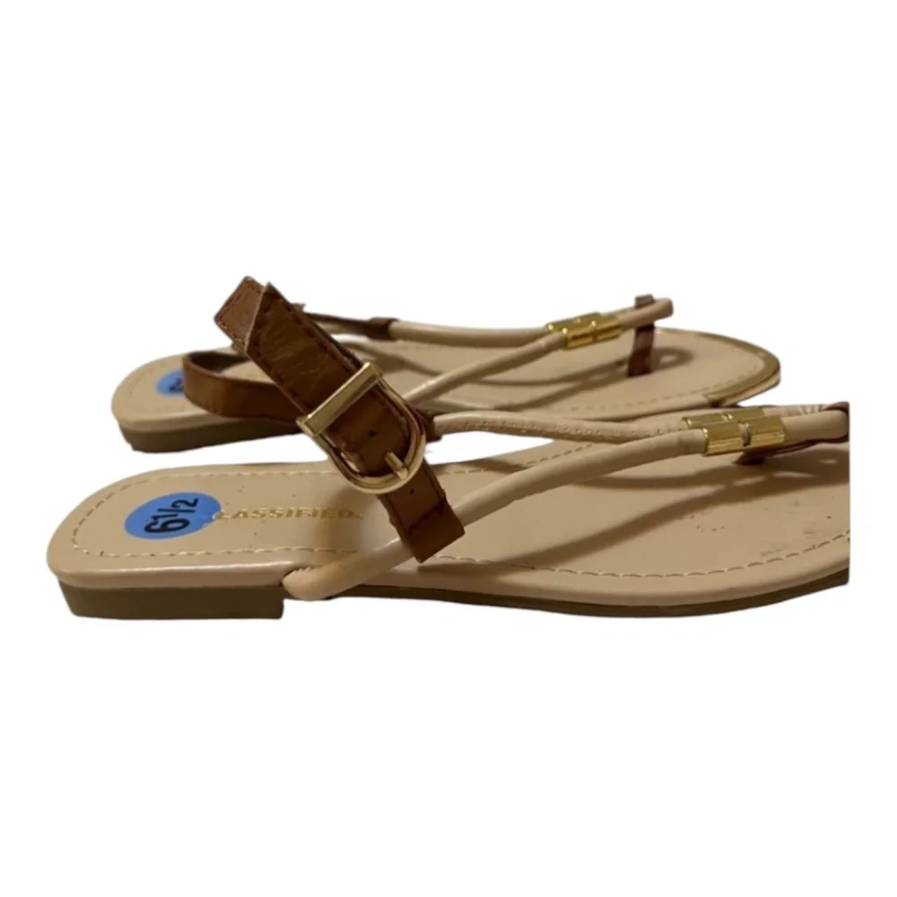 Cityclassified Brown and Cream Women's Sandals Size 6,5 - Picture 5 of 6